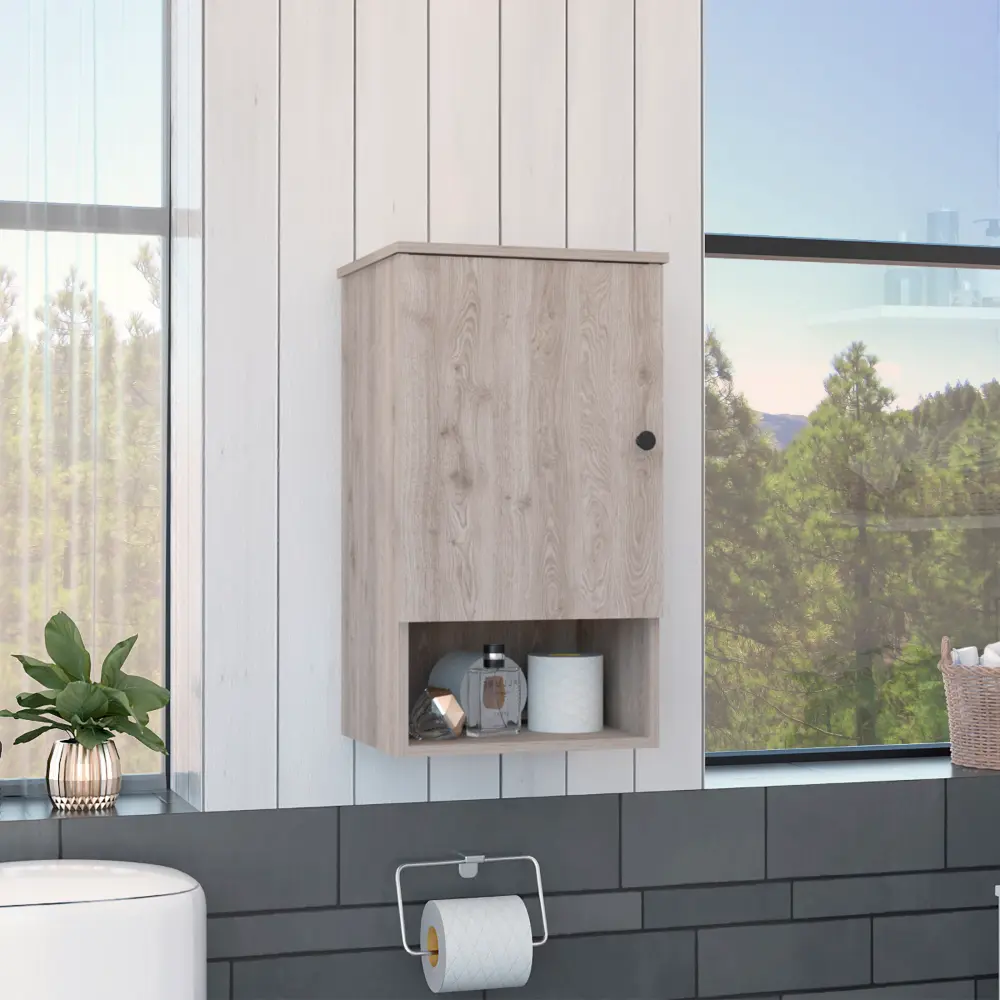 28 Inch Single Door Medicine Cabinet One Shelf and Two Interior Shelves rta mubles colombia