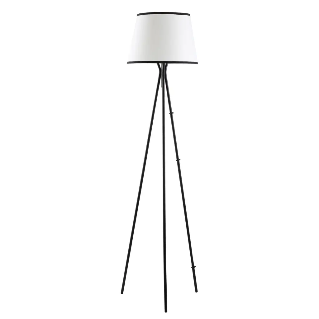 Homcom Modern Tripod Floor Lamp Free Standing Steel Frame Living Room aosom business