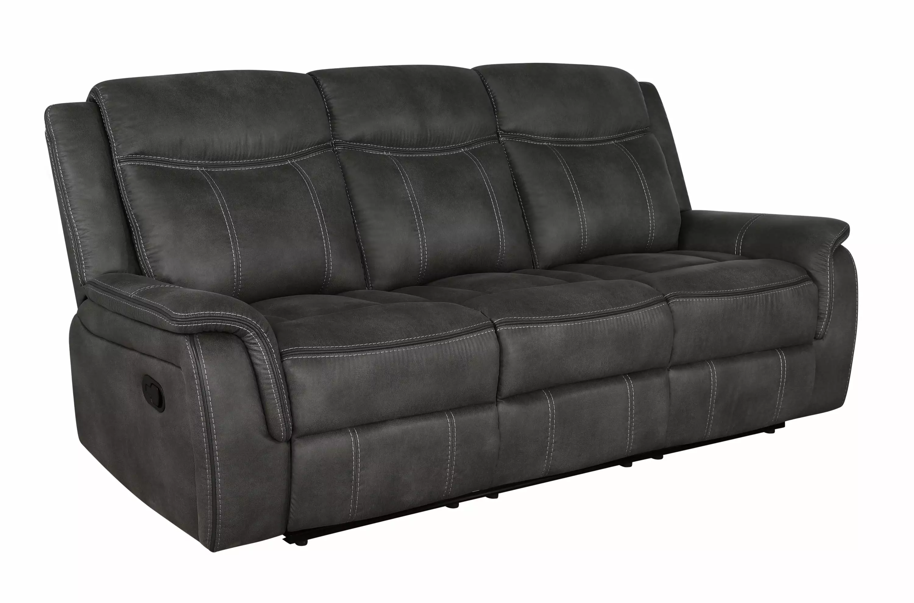 Lawrence Upholstered Tufted Back Motion Sofa Elegant Living Room Couch Coaster Company