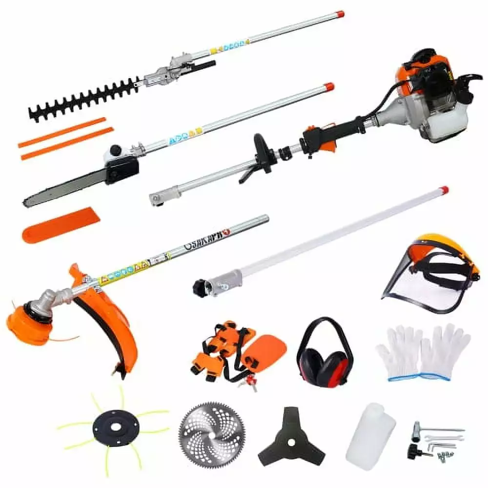 10 1 Multi-Practical Trimming Tool. 33CC 2-Cycle Garden Tool System Gas Pole Saw. Hedge Trimmer. Grass Trimmer. and Brush ...