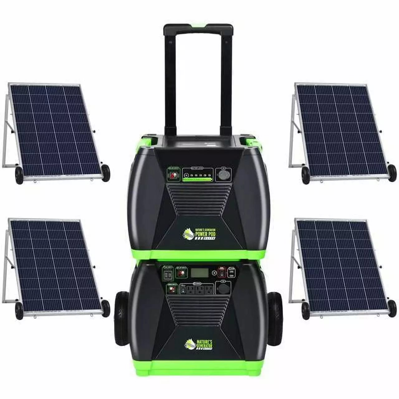 Nature's Generator Elite - Platinum System:3600W Solar & Wind Powered Pure Sine Wave Off-Grid Nature's Generator Elite+120...