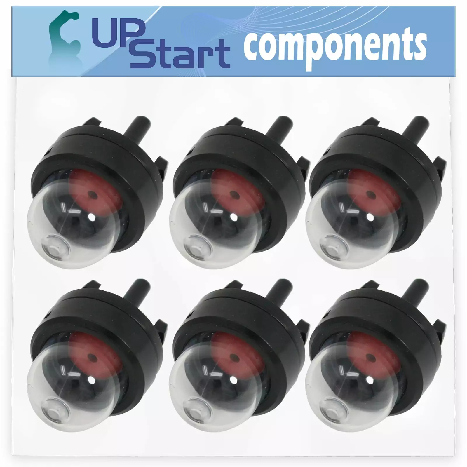6-Pack 530047721 Primer Bulb Replacement Husqvarna 125BVX (2001-04) 28cc 2-Cycle Gas Powered 170 Mph Blower/Vac Intelligen...