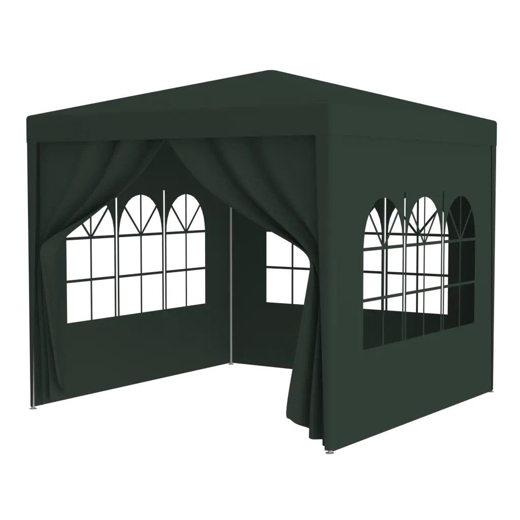 10'X10' Heavy Duty Party Tent Outdoor Gazebo 4 Removable Sidewalls Weddings and Events g-h