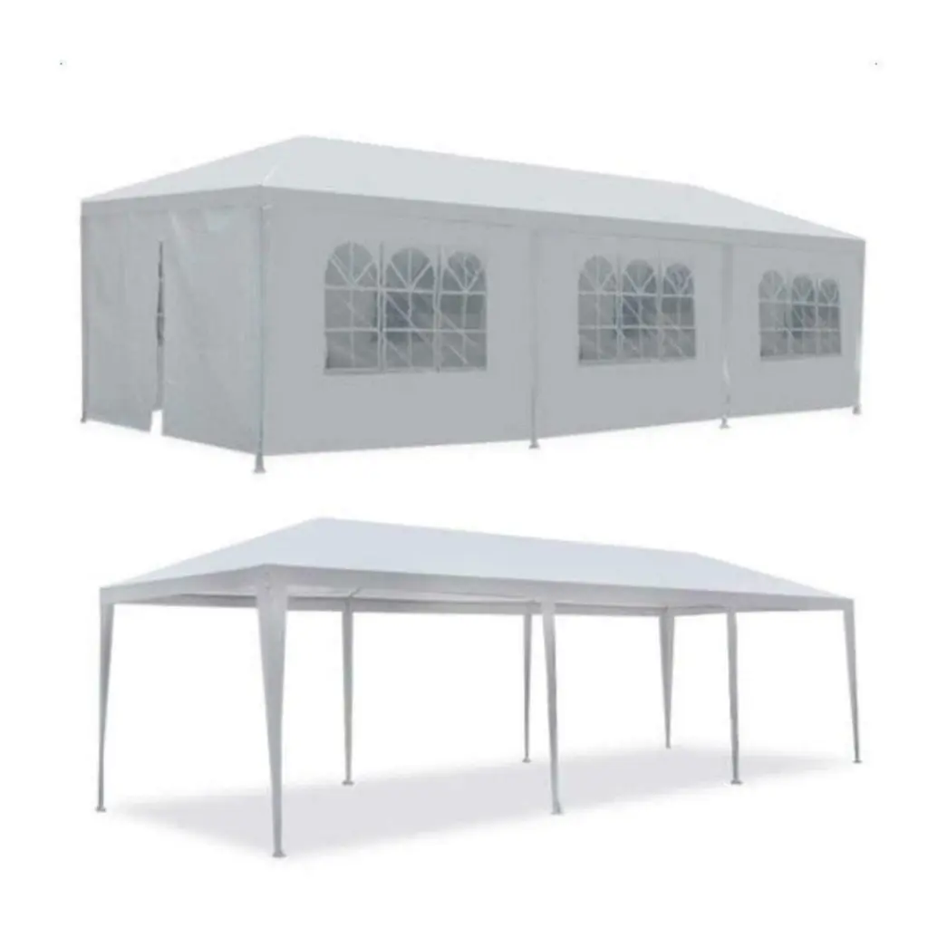 10x30 Foot Outdoor Garden Gazebo Tent Wedding and Party 8 Sidewalls sunlight store