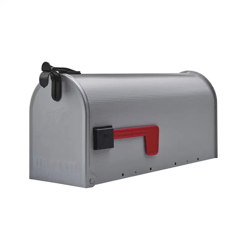 Gibraltar Grand Haven Classic Plastic Post Mount Black Mailbox Gibraltar Mailboxes