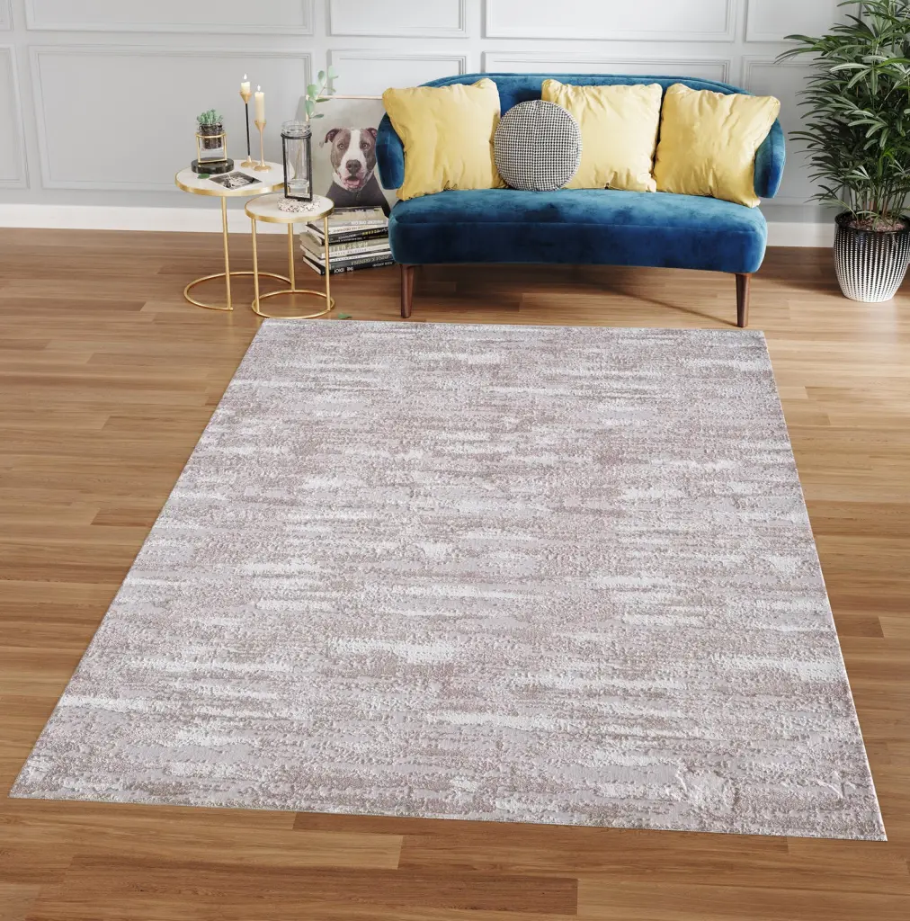 Milano Champagne Bliss Woven Area Rug Pink Polyester Living Room Decor furnings
