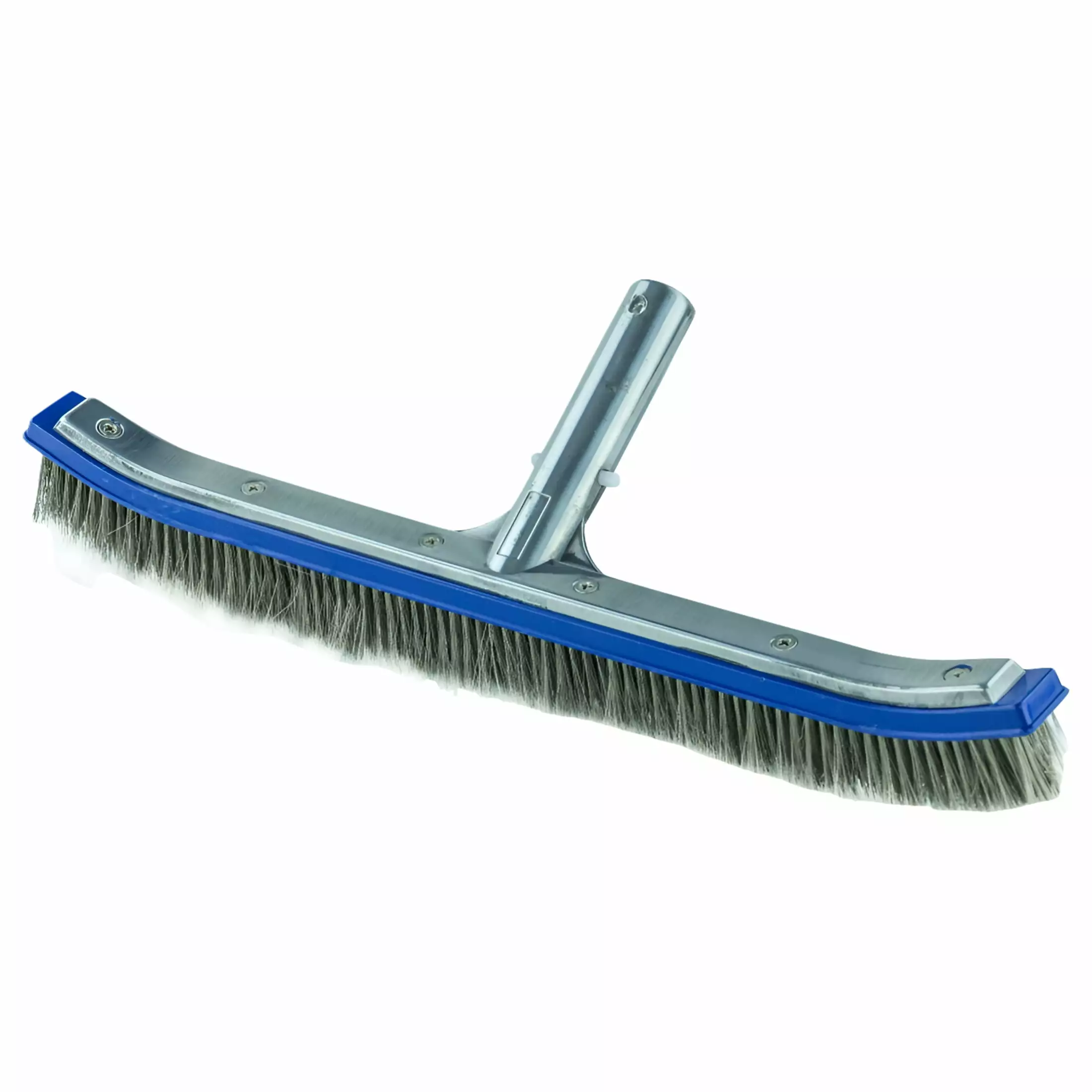 18 Inch Aluminum Inground Pool Brush Stainless Steel Bristles - Durable Pool Cleaning Tool Smops