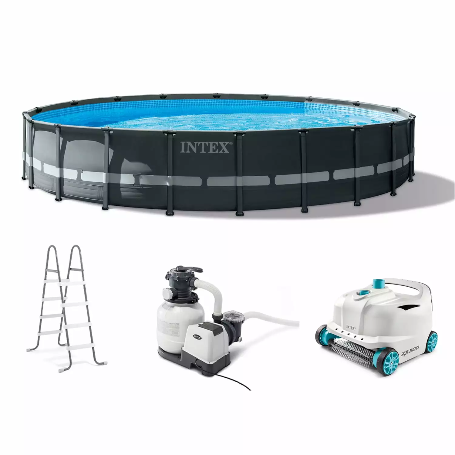 INTEX Ultra XTR 20' x 48 Round Above Ground Pool Set Filter Pump