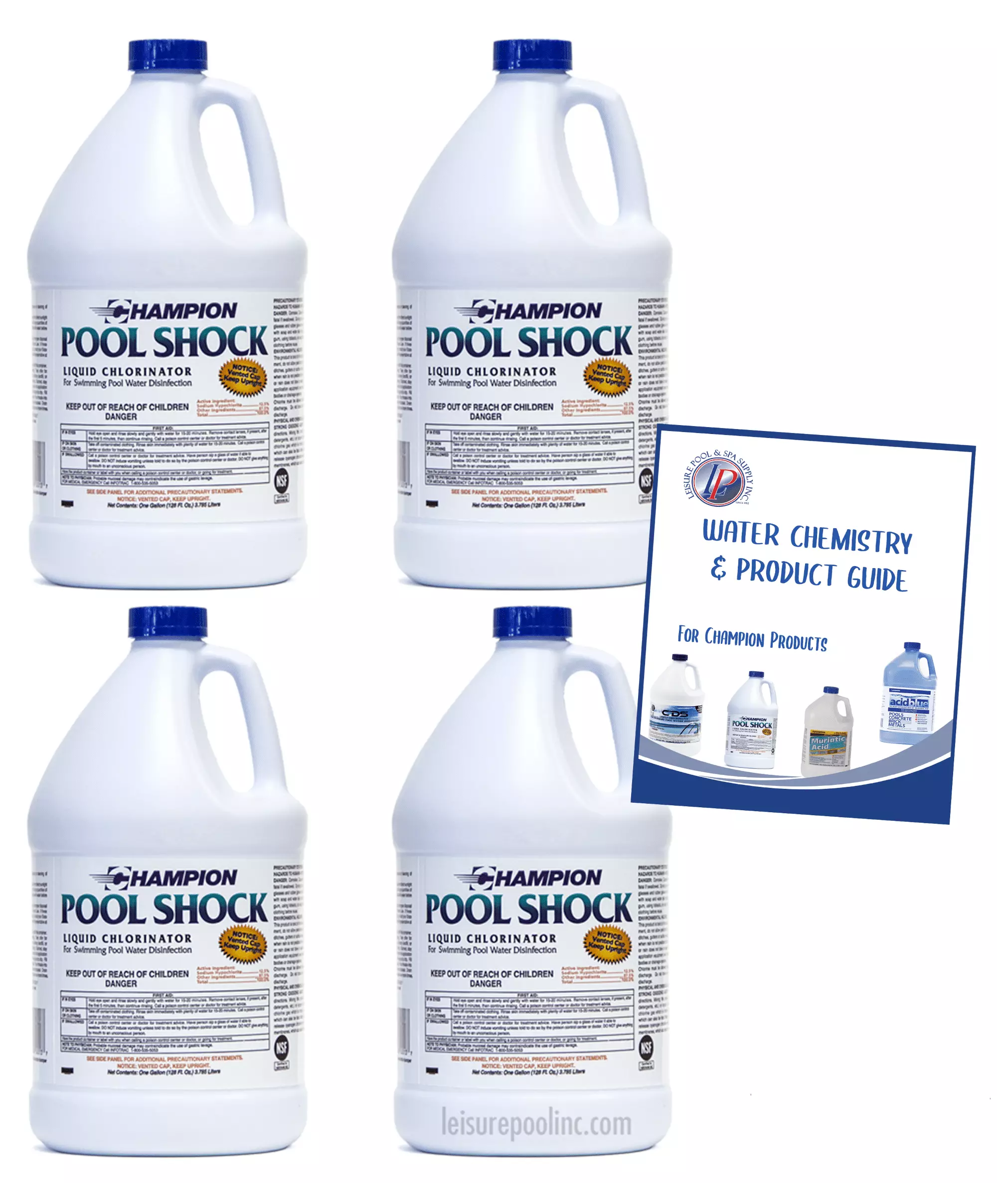 1 Case Liquid Chlorine Pool Shock 12.5% Sodium Hypochlorite NSF 50/60 Certified