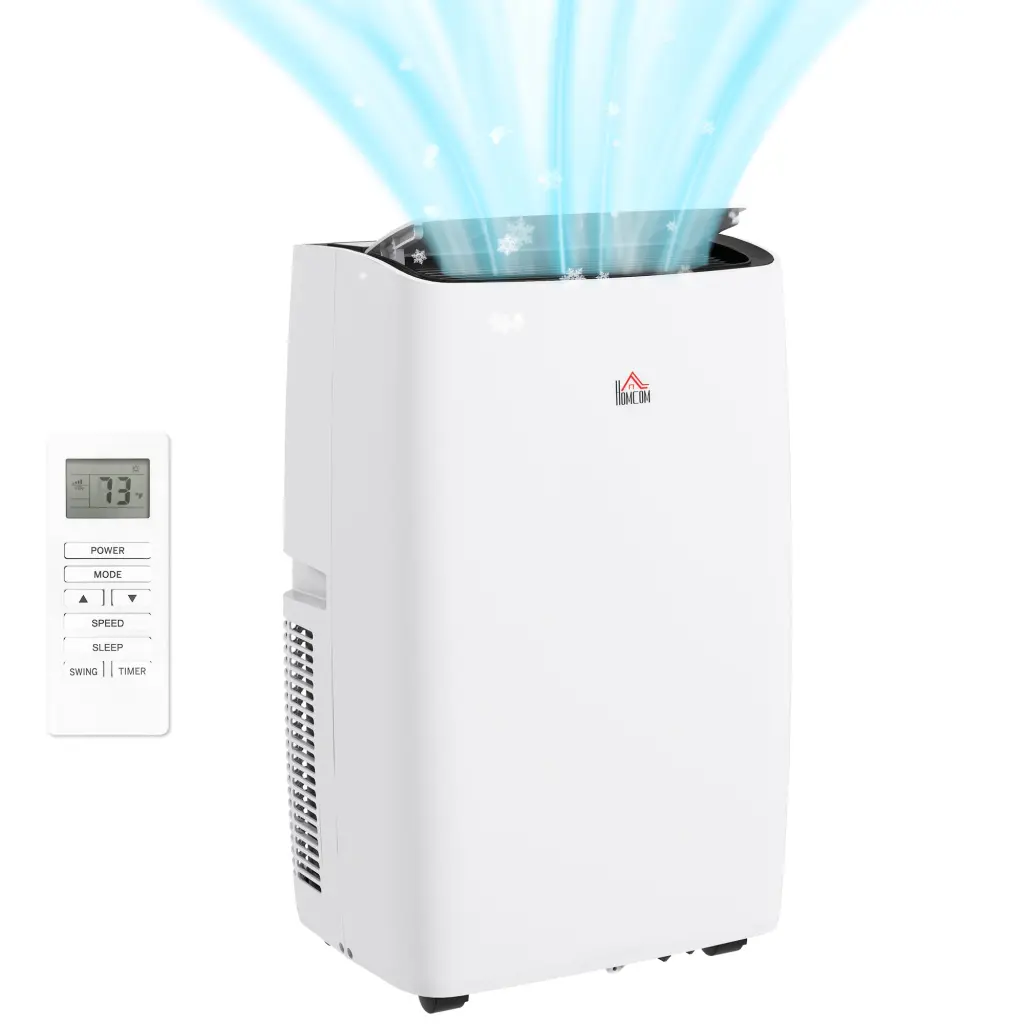 HomCom 12000 BTU Travel-Friendly Air Conditioner Rooms Up To 549 Sq Ft aosom business