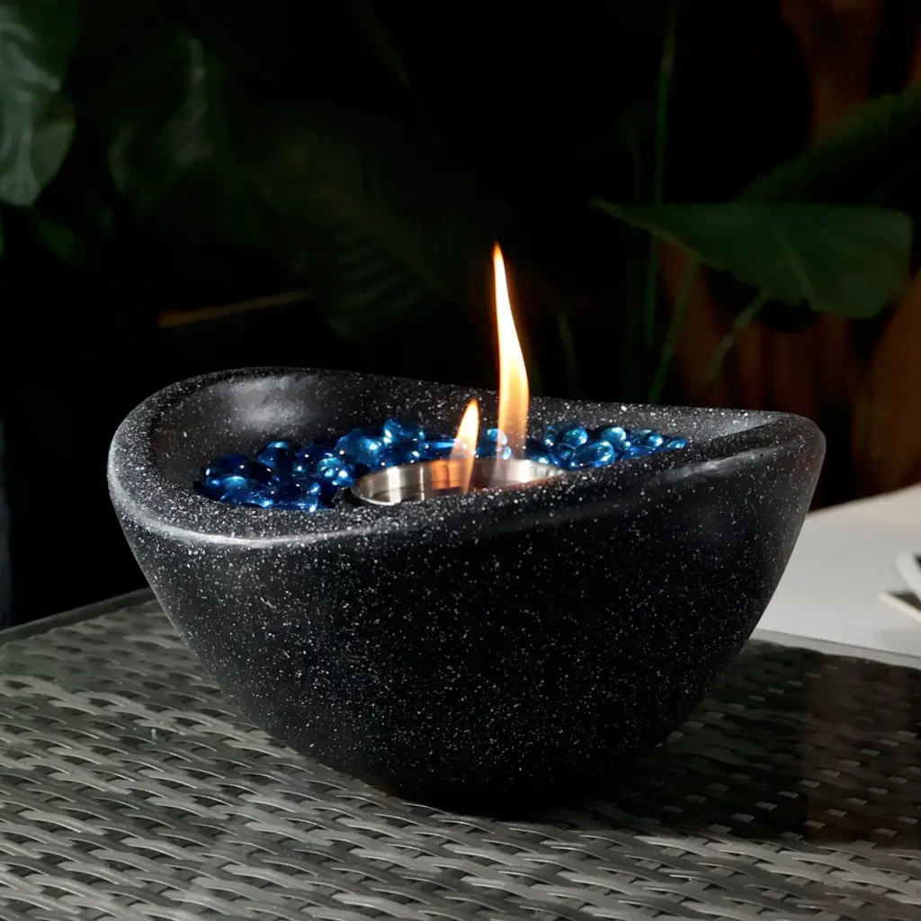 Fire Pit Black Concrete - Outdoor & Indoor Portable Fire Pit Travel rnb