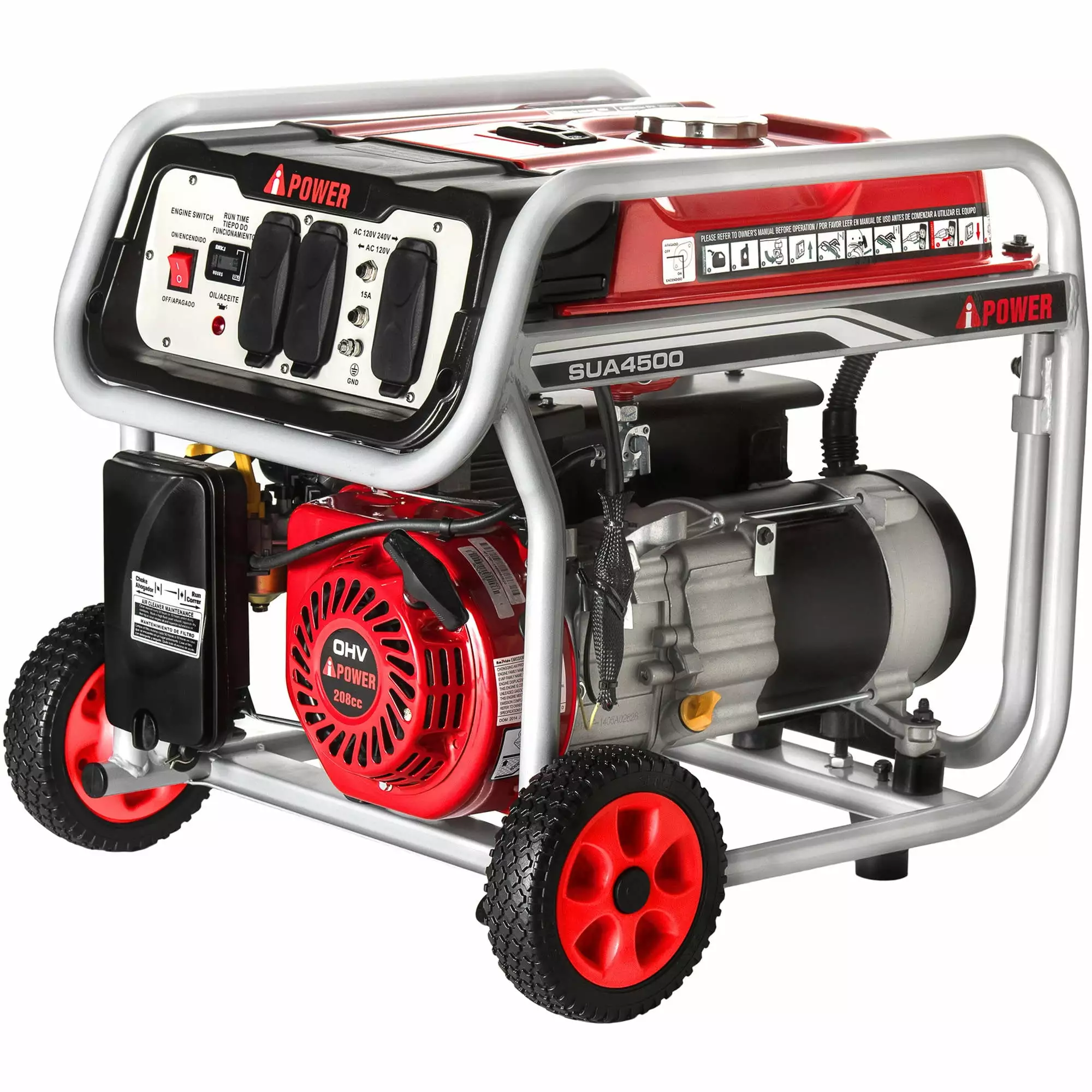 -iPower 4500W Gasoline Powered Generator Key Parts