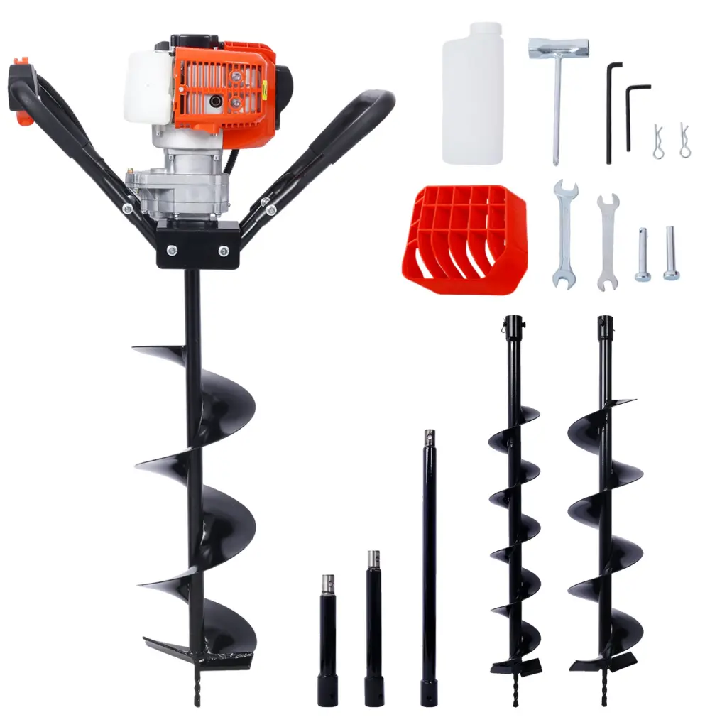 V Type 52Cc 2 Stroke Gas Post Hole Digger One Man Auger EPA Certified g-h