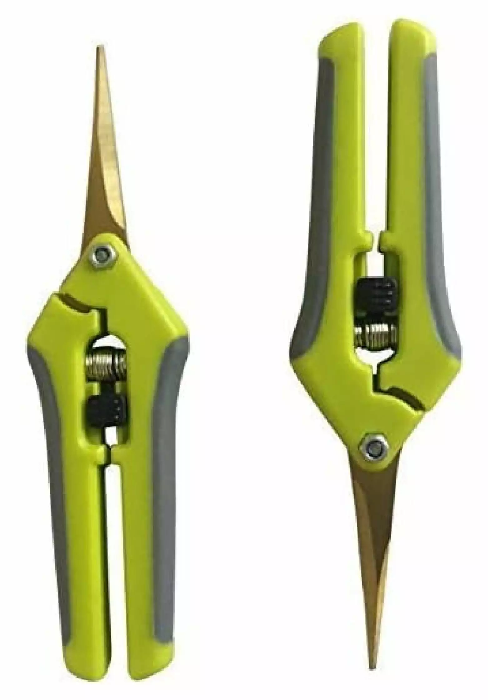 YUNTIE Gardening Scissors Set - Curved and Straight Titanium Coated Blade Micro Tip Pruning Shears - Super Sharp Trimmers ...