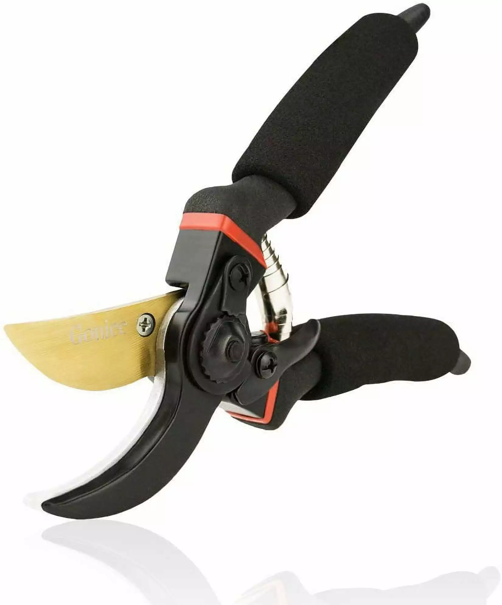 ZHXNE Garden Pruning Shears Straight Blade Steel and Titanium (GPPS-1003). Flower Scissors Bypass Cut Dry Wood. Ergonomic ...