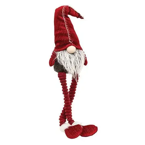 Gray Winter Fuzzy Dangle Leg Reindeer Christmas Decor CWI