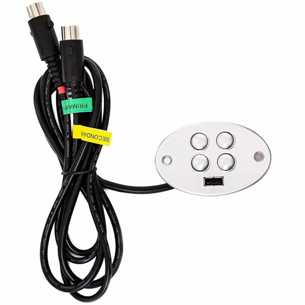 Raffel Systems CTR UR2 01 Power Recliner 4 Button 5 Pin Hand Control Replacement USB