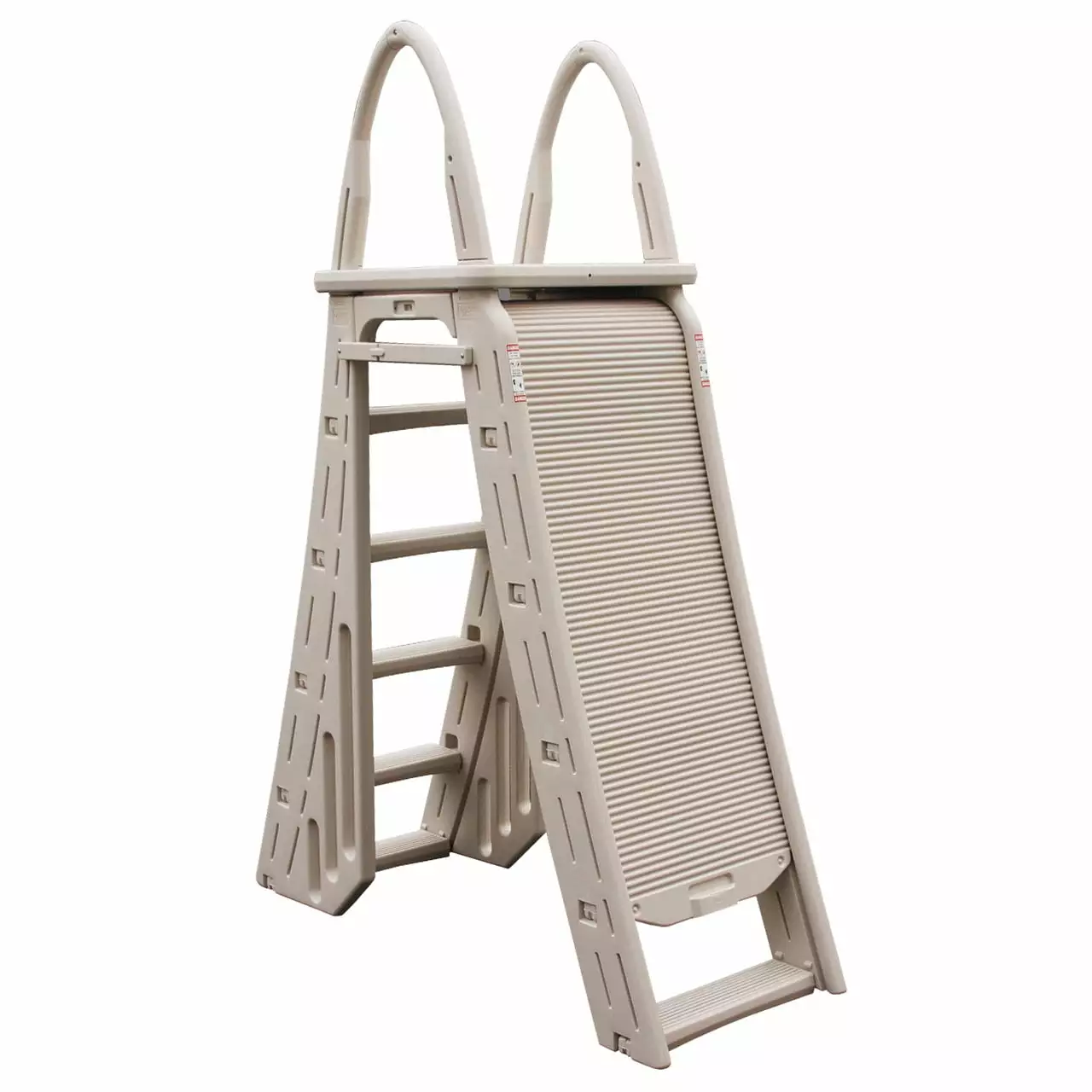 Confer Plastics Frame 7200 Above Ground Adjustable Pool Roll Guard Safety Ladder