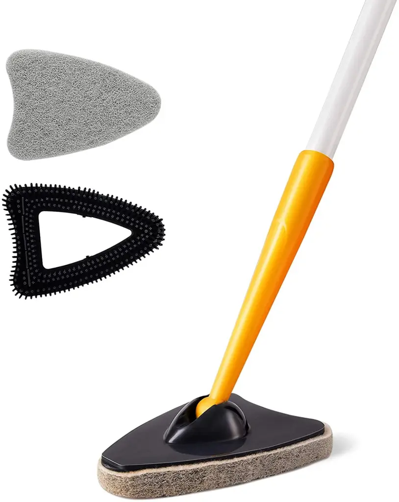 Tub Tile Scrubber Brush 2 1 Cleaning Brush Pole Stiff Bristles Scourer w2071
