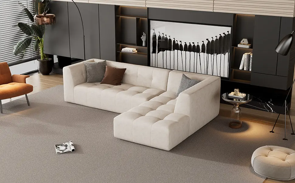 110.2x72.8 Modular Combination Living Room Sofa Set Modern Sectional Couch rnb