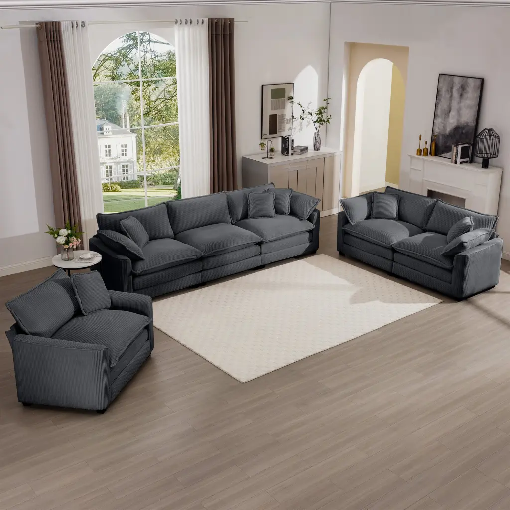 3 Piece Sectional Sofa Oversized Sectional Sofa Cozy Sectional ui furniture