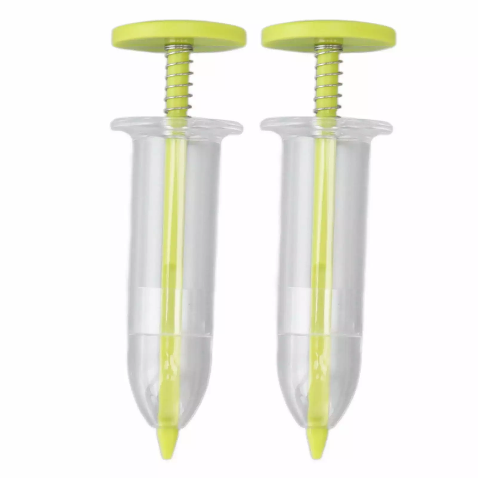 2-Pack Mini Seed Sower Dispenser - Adjustable Handheld Seed Spreader. Yellow. Featherweight. 10x3.2x3.2cm. Gardening Tool ...