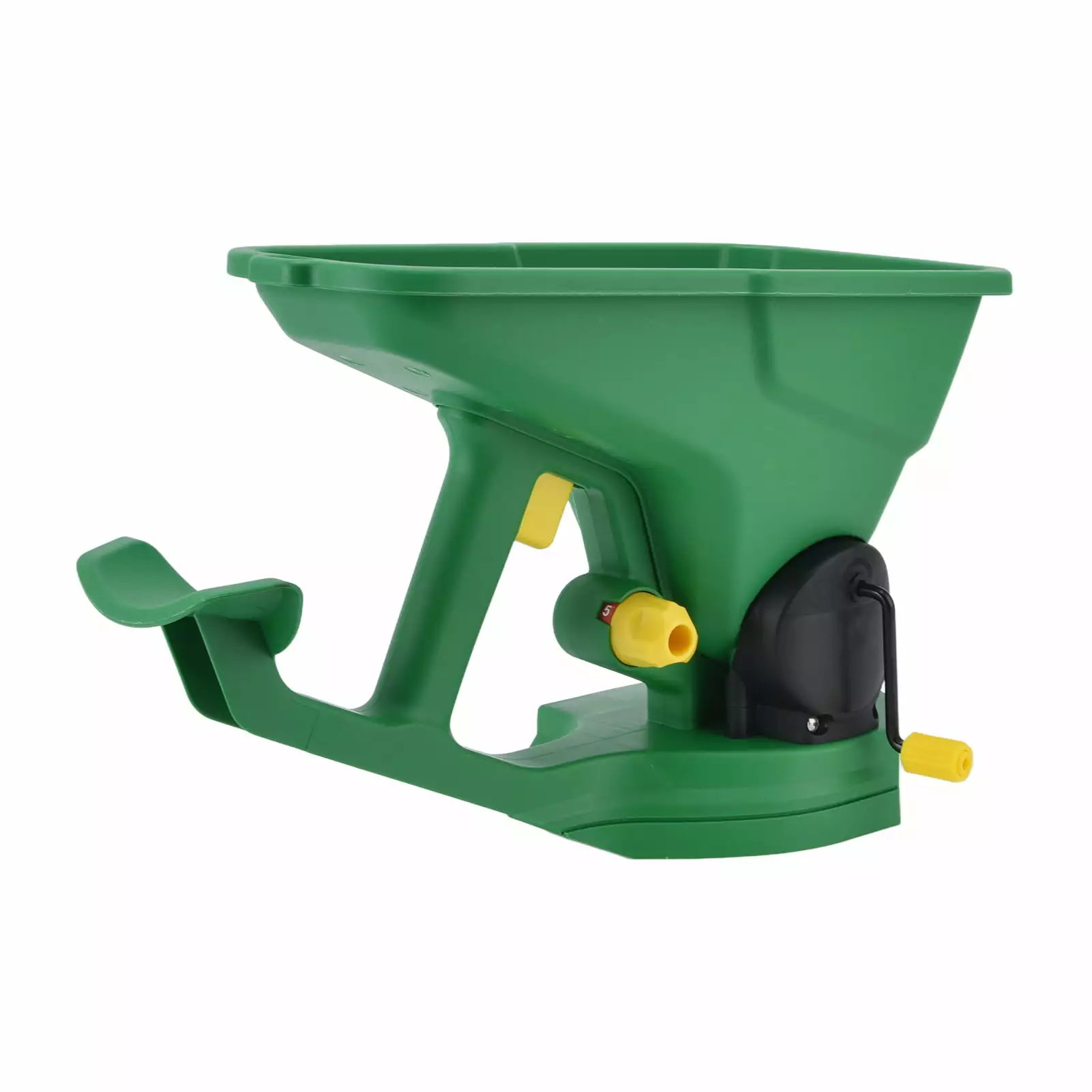 Hand Held Seed Spreader. 1.5L 5 Gear Energy Saving Travel-friendly Spreader Handheld Fertilizer Spreader Gardens Lawns Sma...