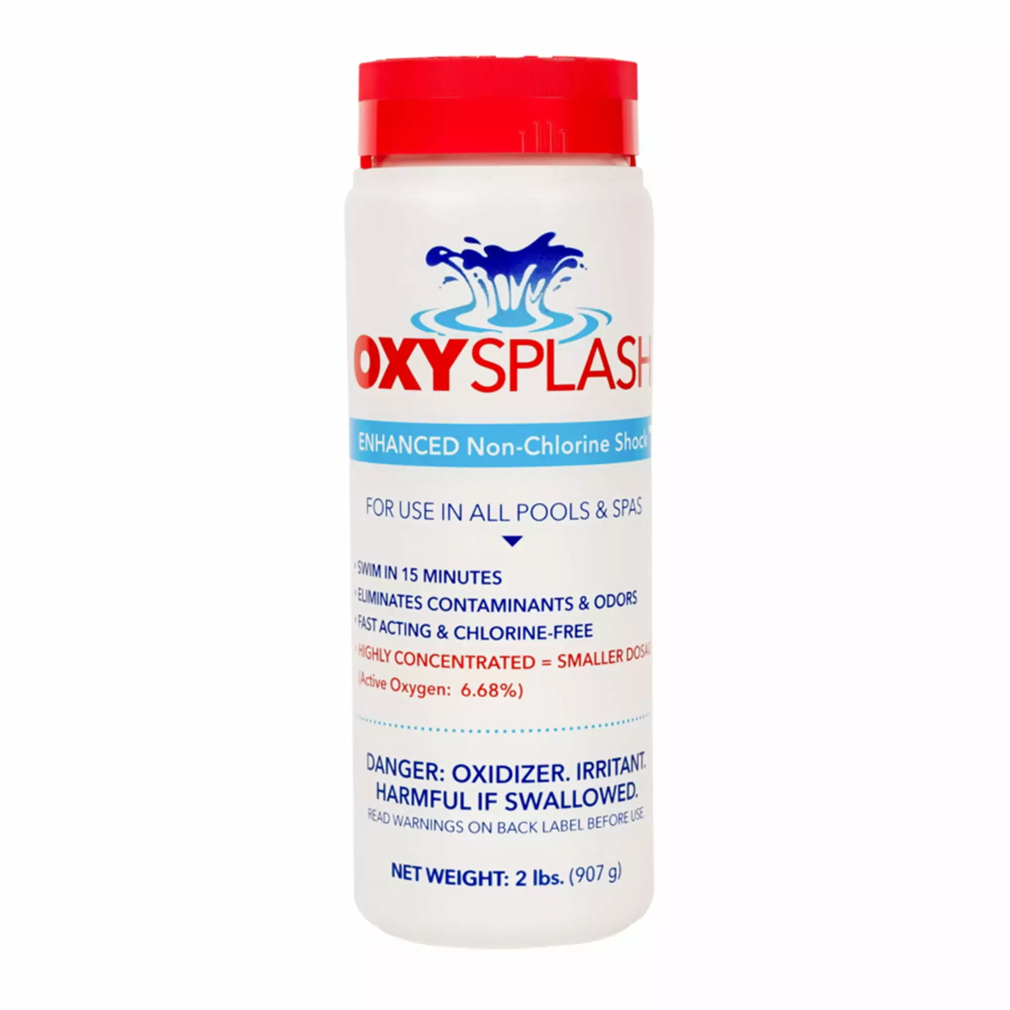 API OXSP2 Oxy Splash Non Chlorine Swimming Pool Shock Treatment 2 Pounds