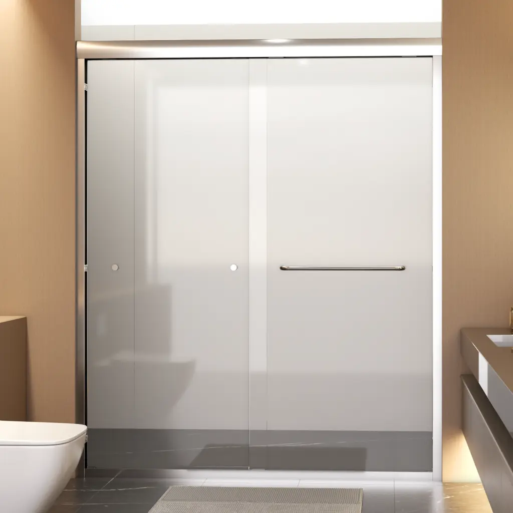 56" 60"W*72" H Semi Frameless Double Sliding Shower Door Bypass Shower rnb