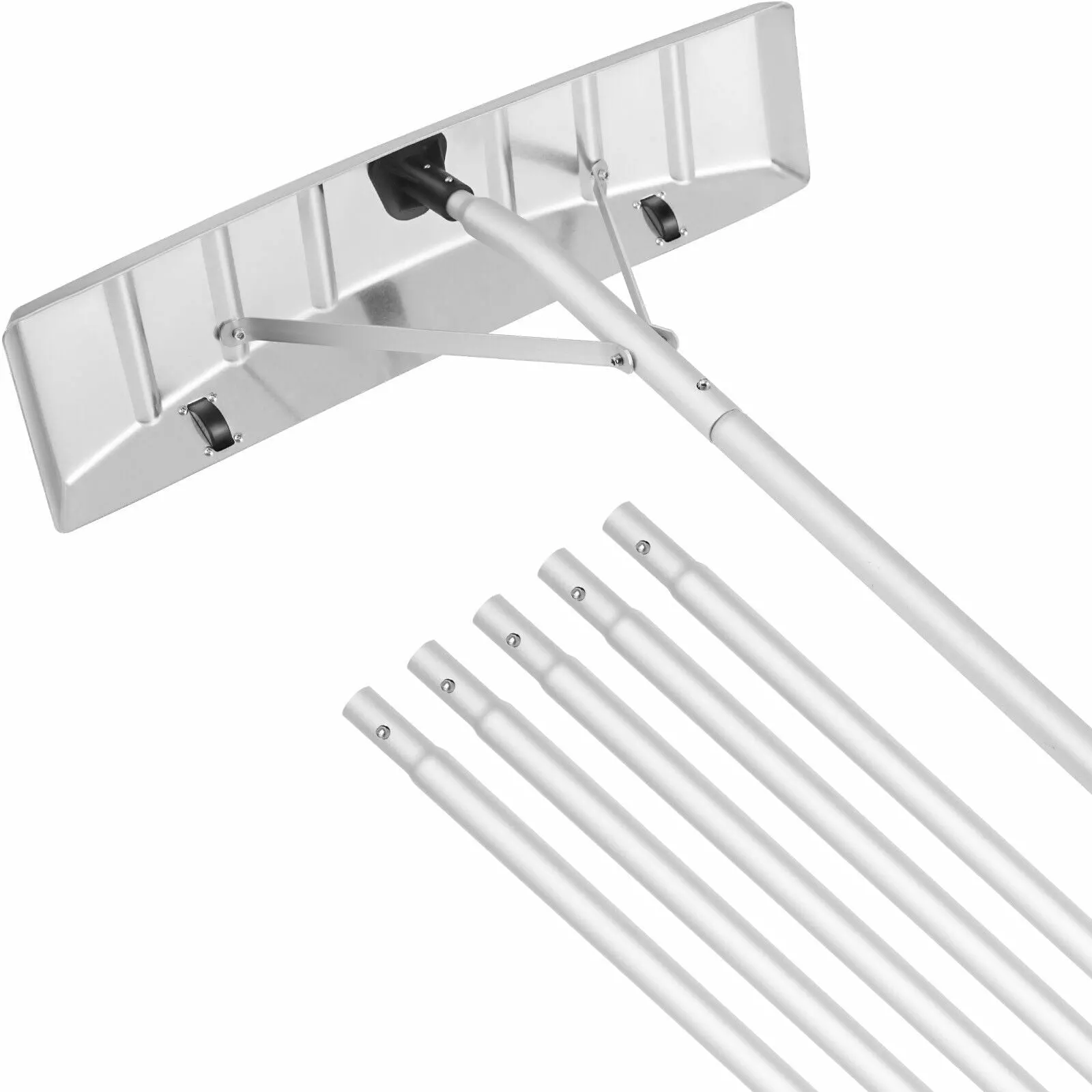 ZGBY Snow Rake 25'' Blade Snow Removal Tool 21Ft Reach Aluminium Roof Shovel ZGBY Home Products