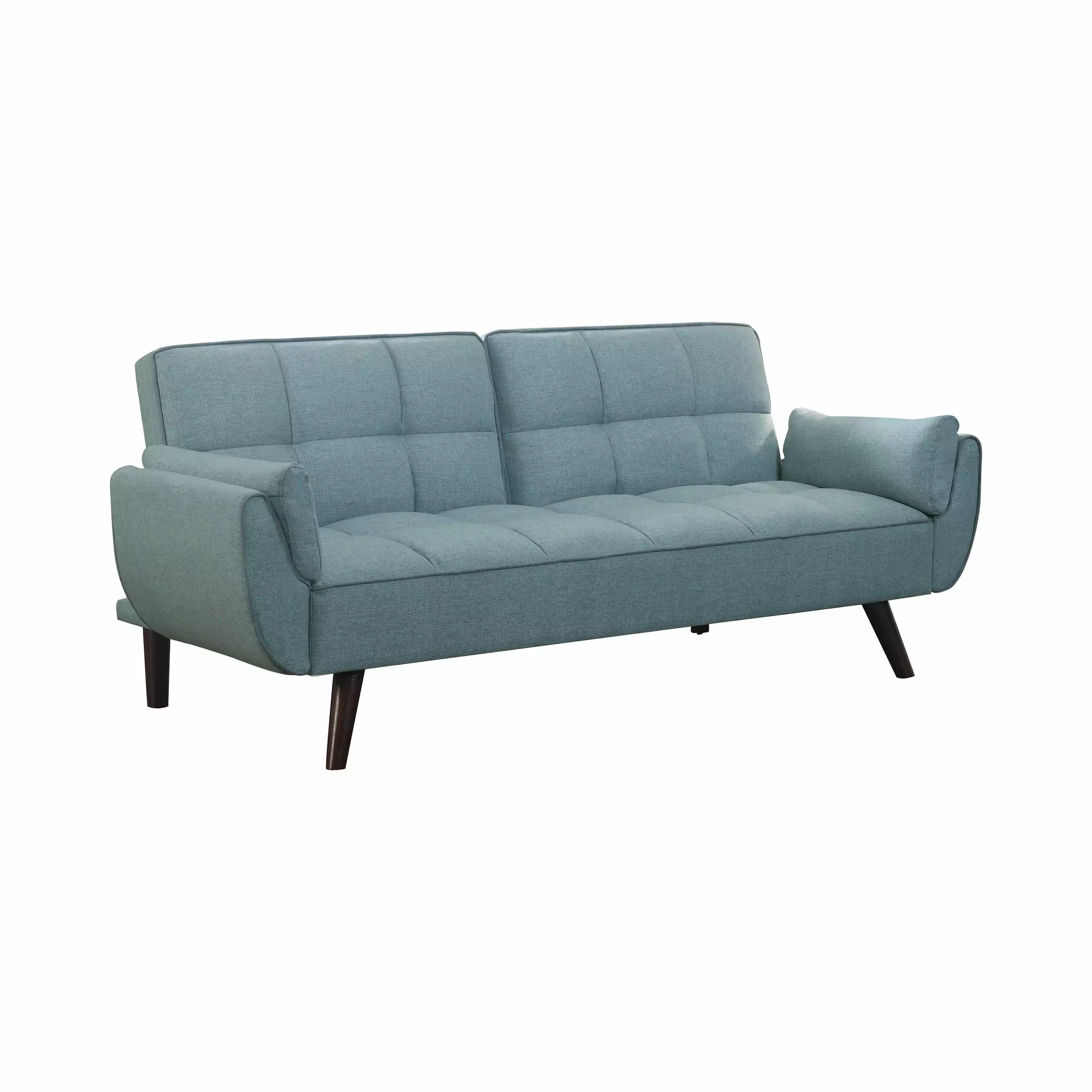 Caufield Biscuit-tufted Sofa Bed Turquoise Blue Convertible Living Room Furniture Coaster Company