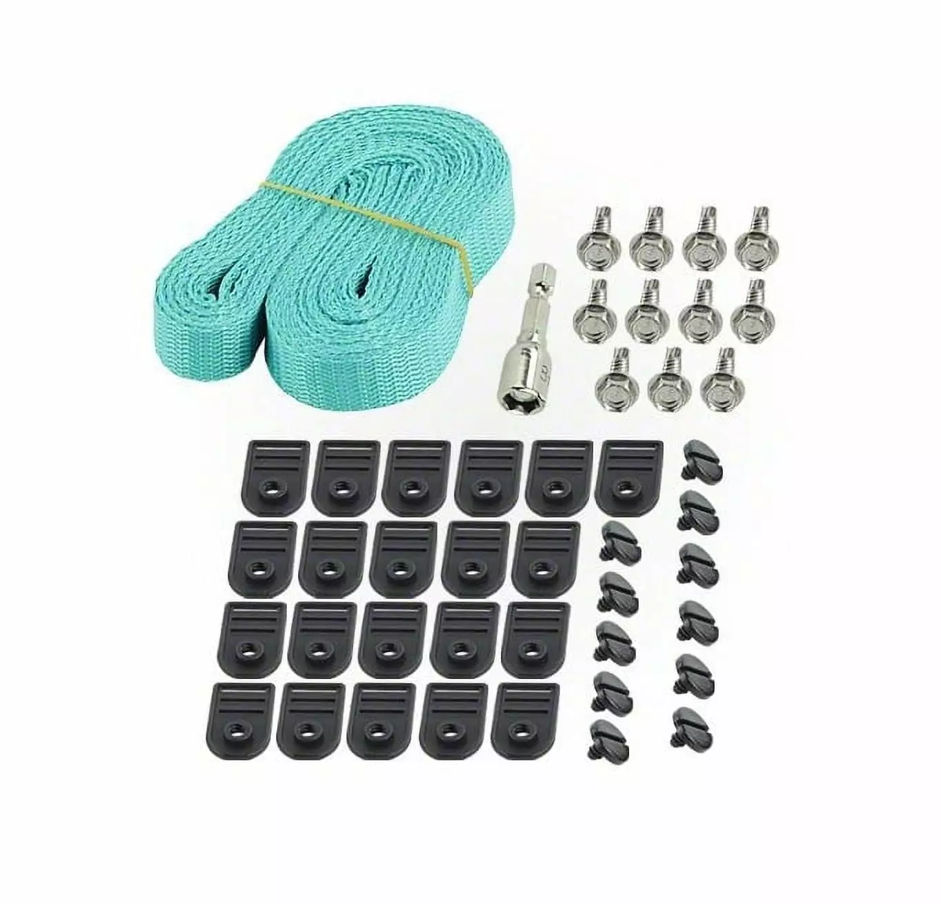60-Inch HydroTools Universal Strap Kit Solar Blanket Reel Systems - Heavy Duty Pool Cover Accessory Swim Central