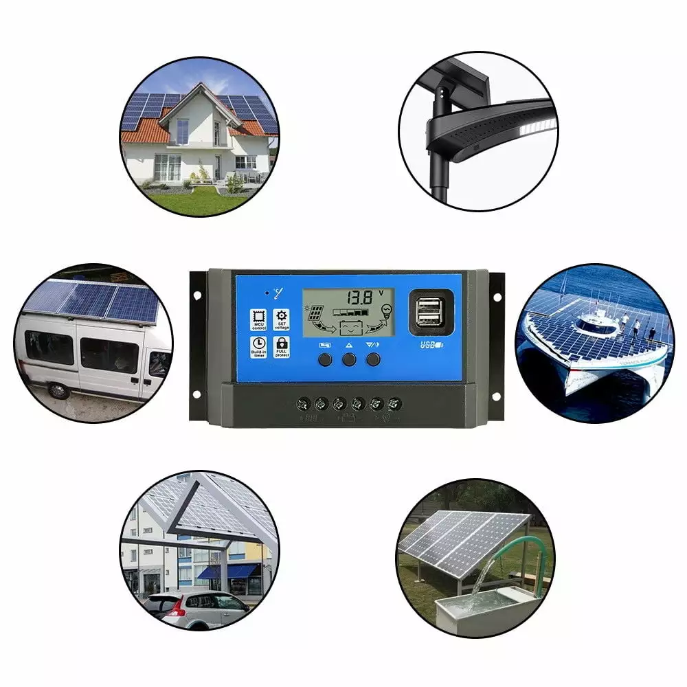 Solar Generator USB Port Controller Panel 10 Charge Battery Charger Power Powered