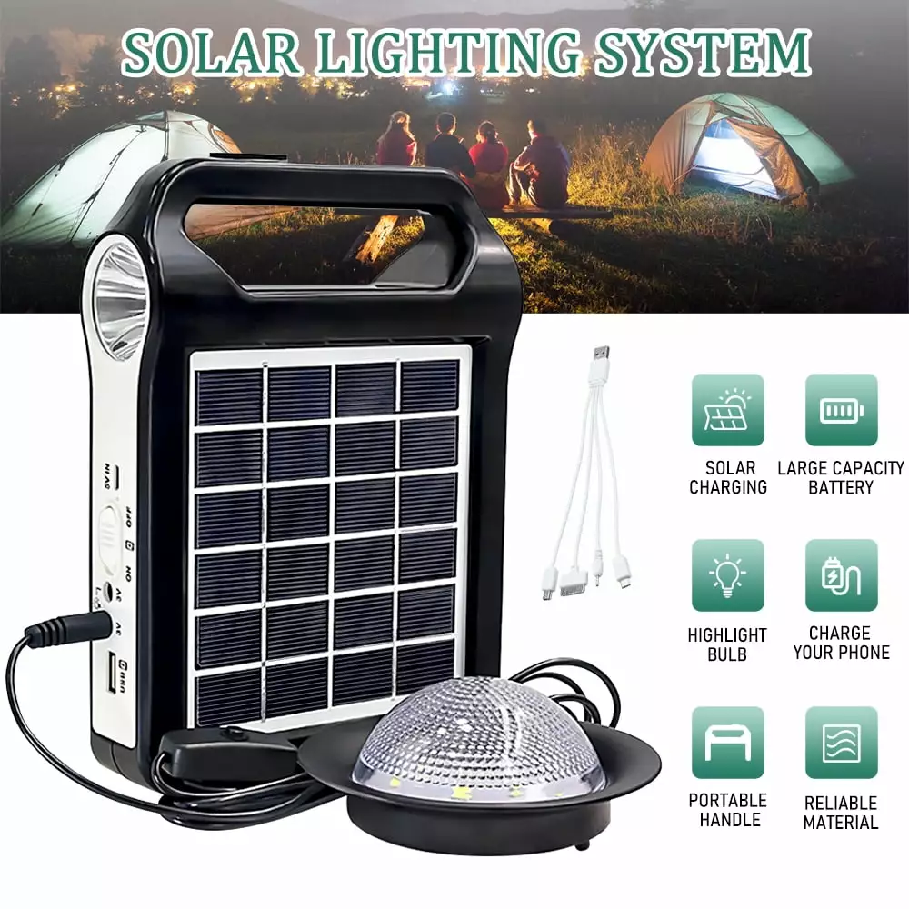 Travel-friendly Power Station Solar Panel. Solar Powered Generators Kit Camping. Home Emergency Power Supply. Fishing. Out...