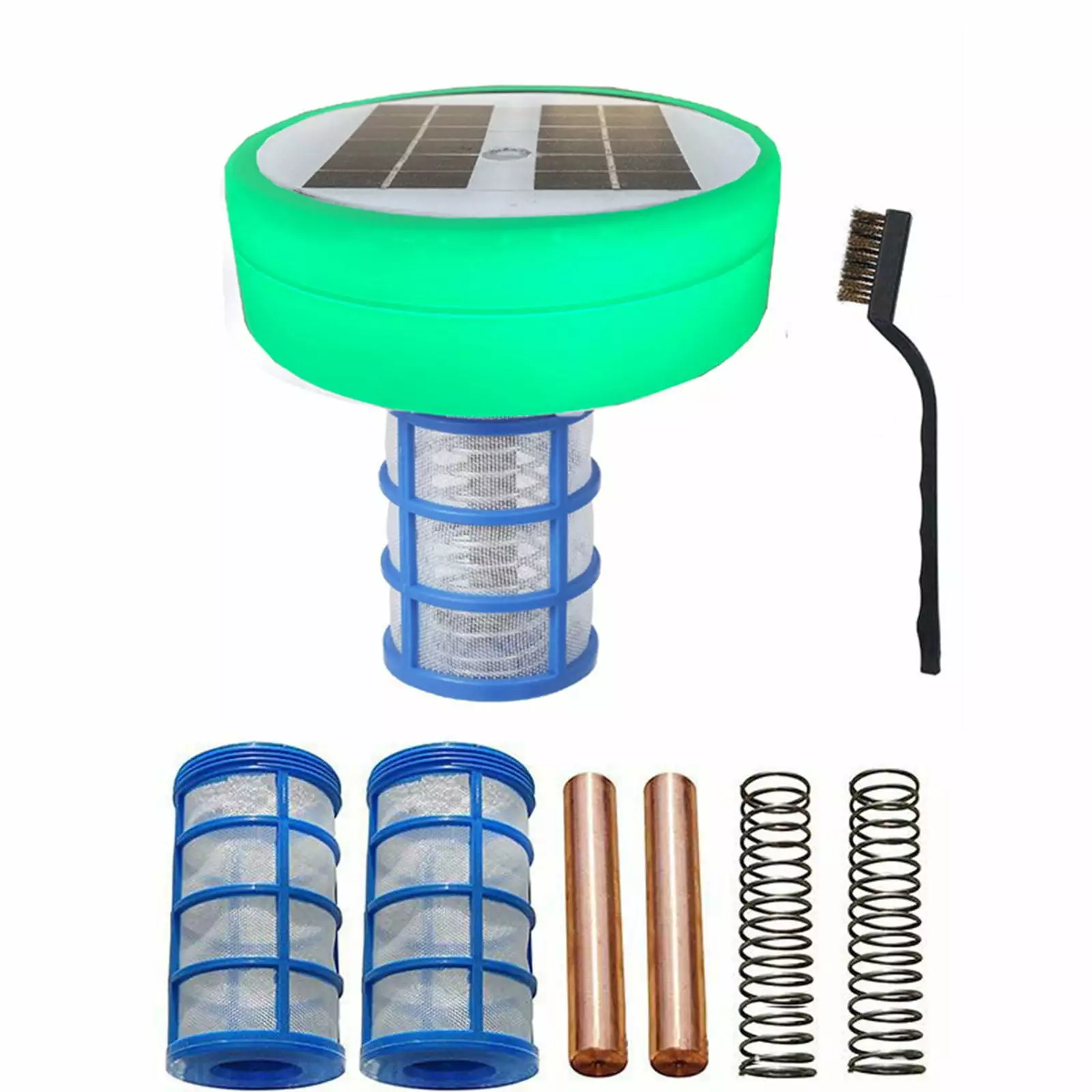 Solar Pool Ionizer Cleaner Purifier Chlorine-Free Eco-Friendly Copper Anode Harlier