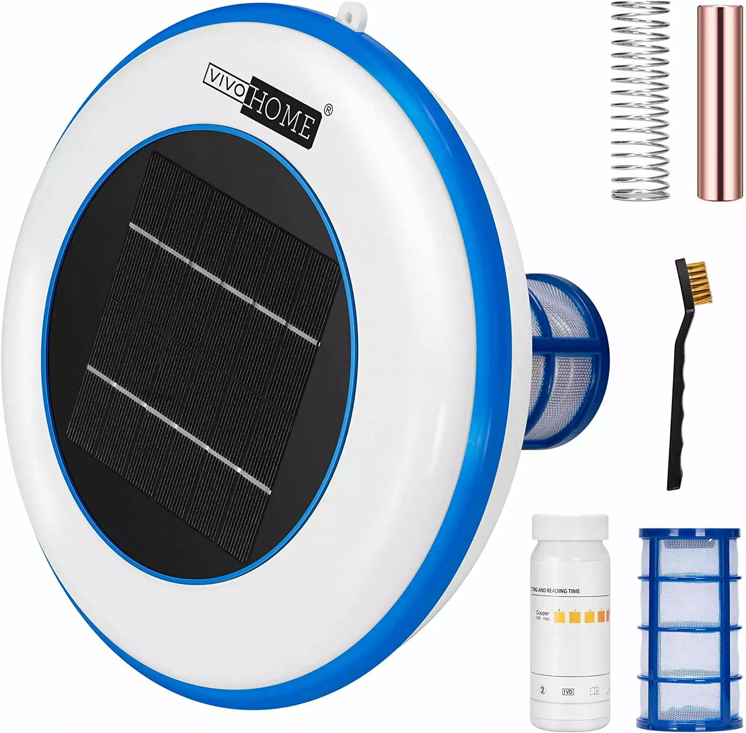 VIVOHOME Solar Pool Ionizer Water Purifier Automatic Pool Cleaner Up to 35000 Gal