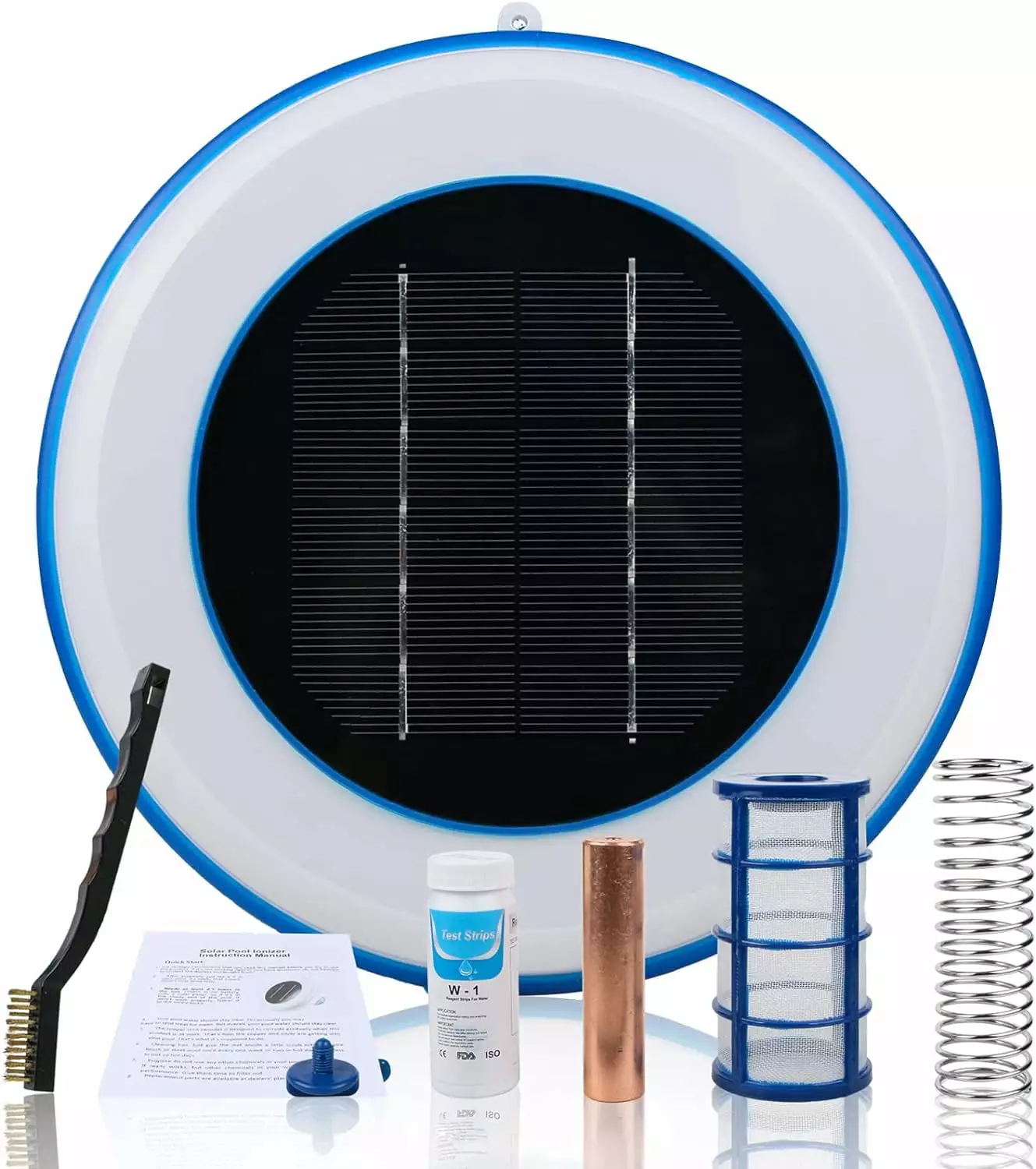 Solar Pool Purifier Floating Water Cleaner and Purifier Fresh and Salt Water Pools Solar Powered Zocasl