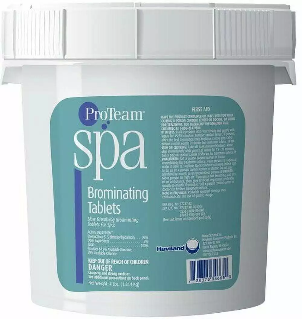 ProTeam Spa Brominating Tabs 4 lb Slow Dissolving Spas & Hot Tubs Sanitizing Haviland