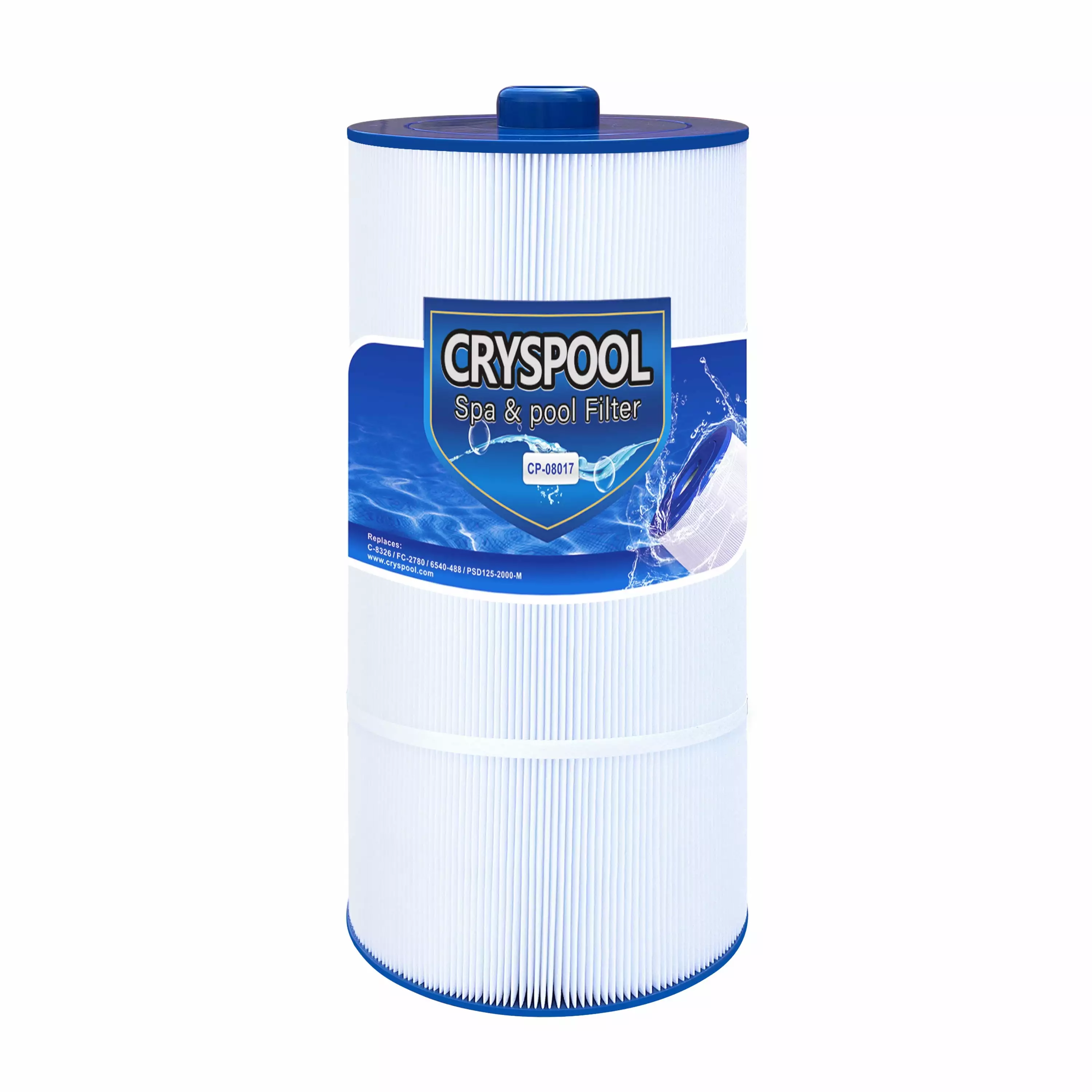 CRYSPOOL Spa Filter Compatible Sundance Double End 120 6540-488 PSD125-2000/-M C-8326 FC-2780 125 sq.ft 1 Pack