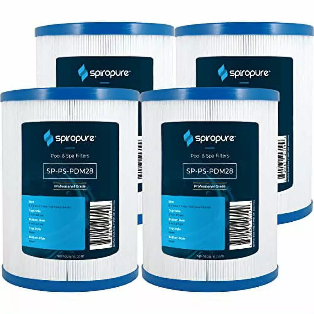 SpiroPure Replacement Pleatco PDM28 FC9944 Dream Maker Aquarest 461273 Hot Tub Spa Pool Cartridge Pack 4