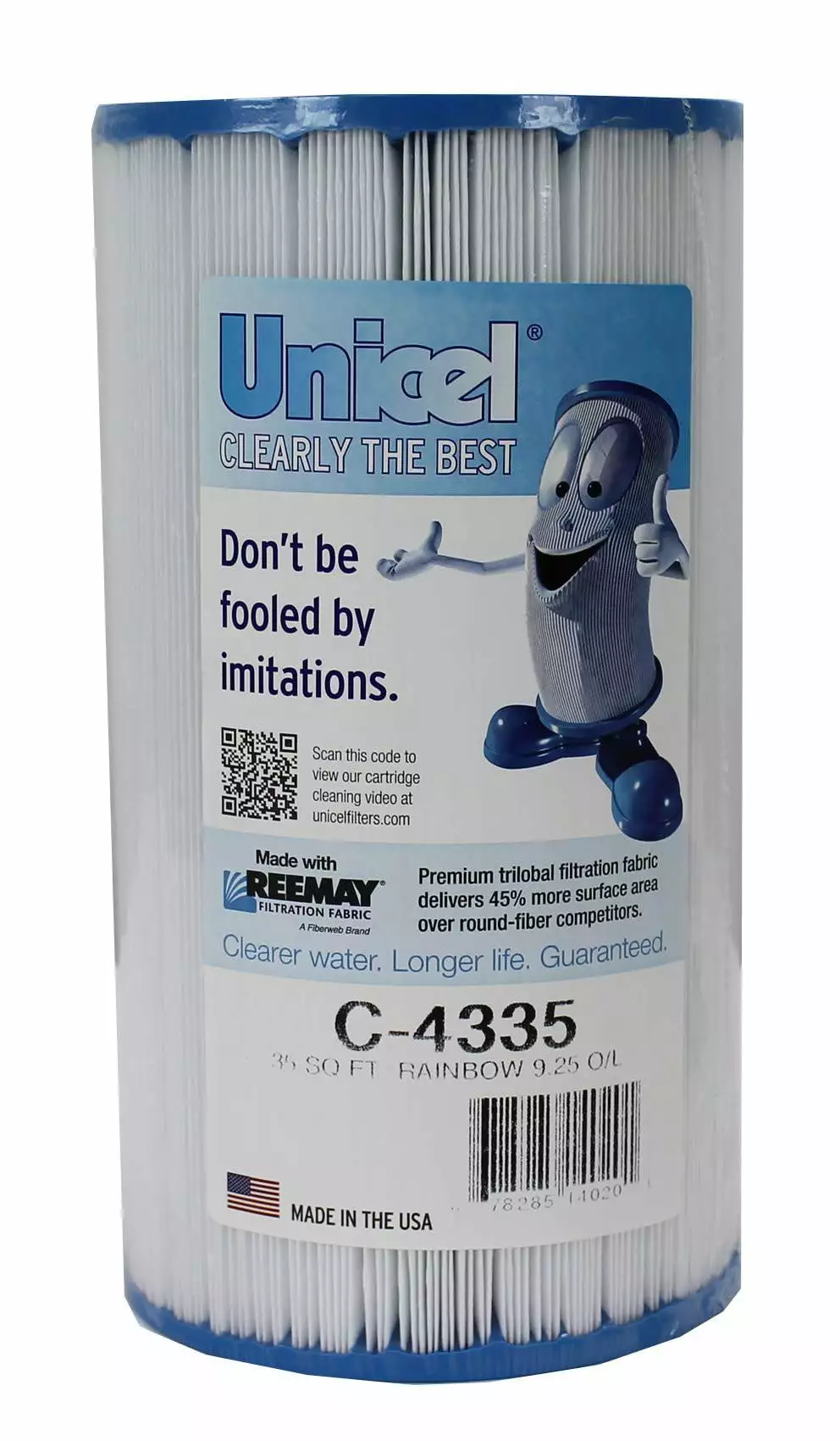 Unicel C-4335 Replacement 35 SqFt Pool Hot Tub Filter Cartridge 219 Pleats