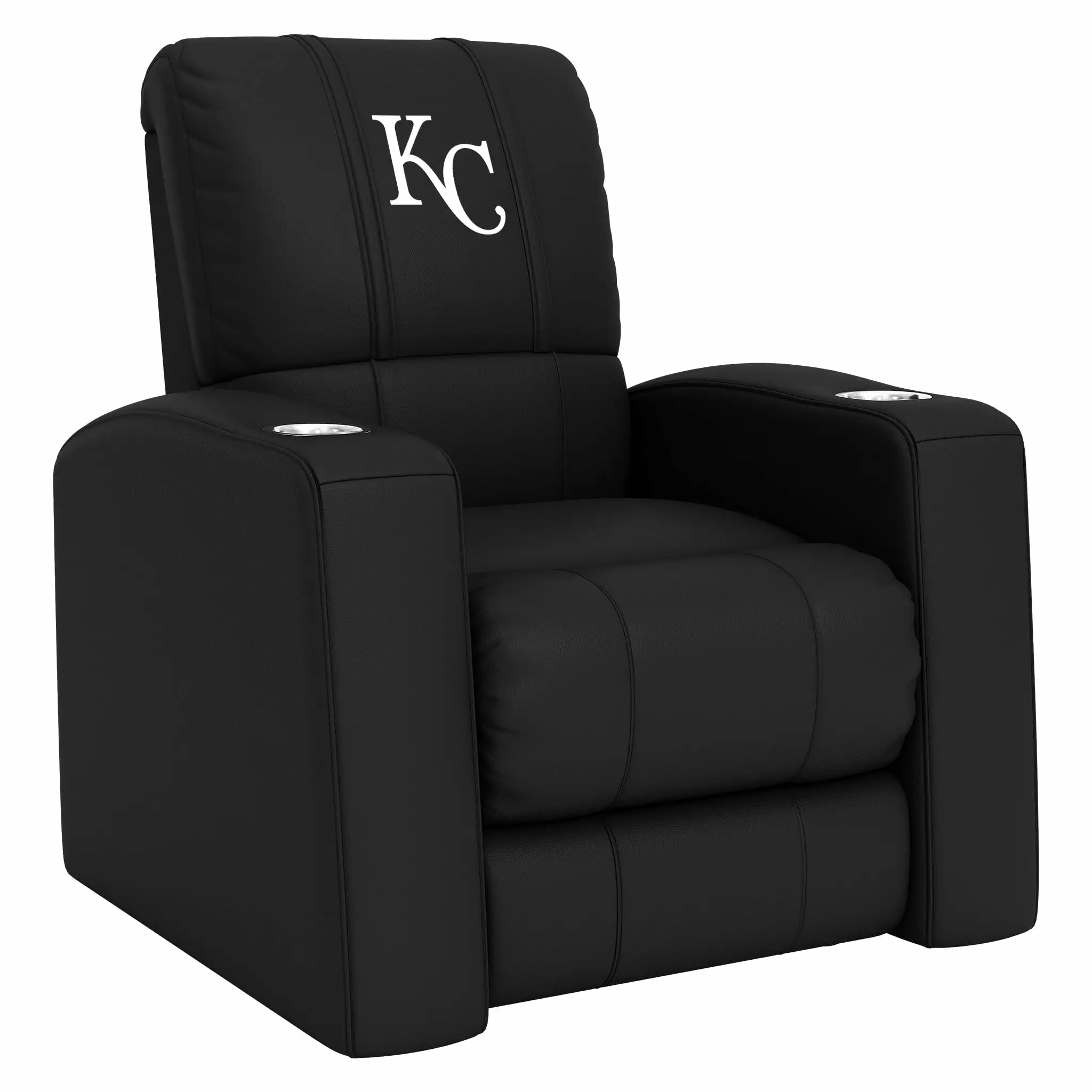 DreamSeat Relax Black Recliner Embroidered Kansas City Royals Secondary Logo