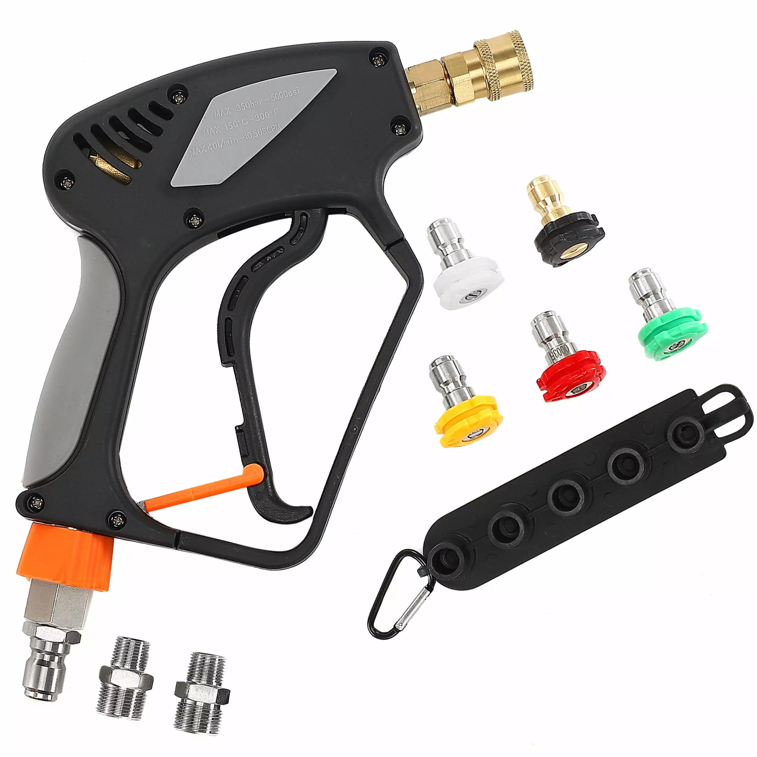PWACCS Pressure Washer Gun Swivel. Short Power Washer Gun 3/8 Quick Connector. M22 14mm /15mm Fitting. 5 Pressure Washer N...