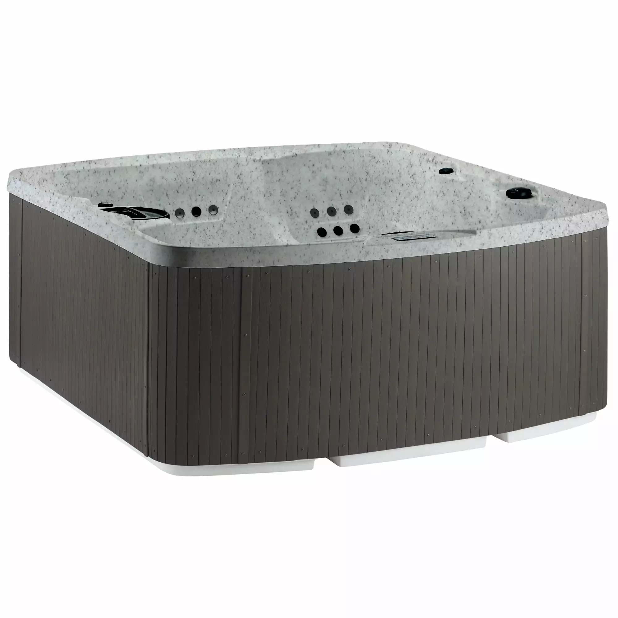 Lifesmart Leganza 6 Person 230V Square Hot Tub Spa 90 Jets Locking Tub Cover