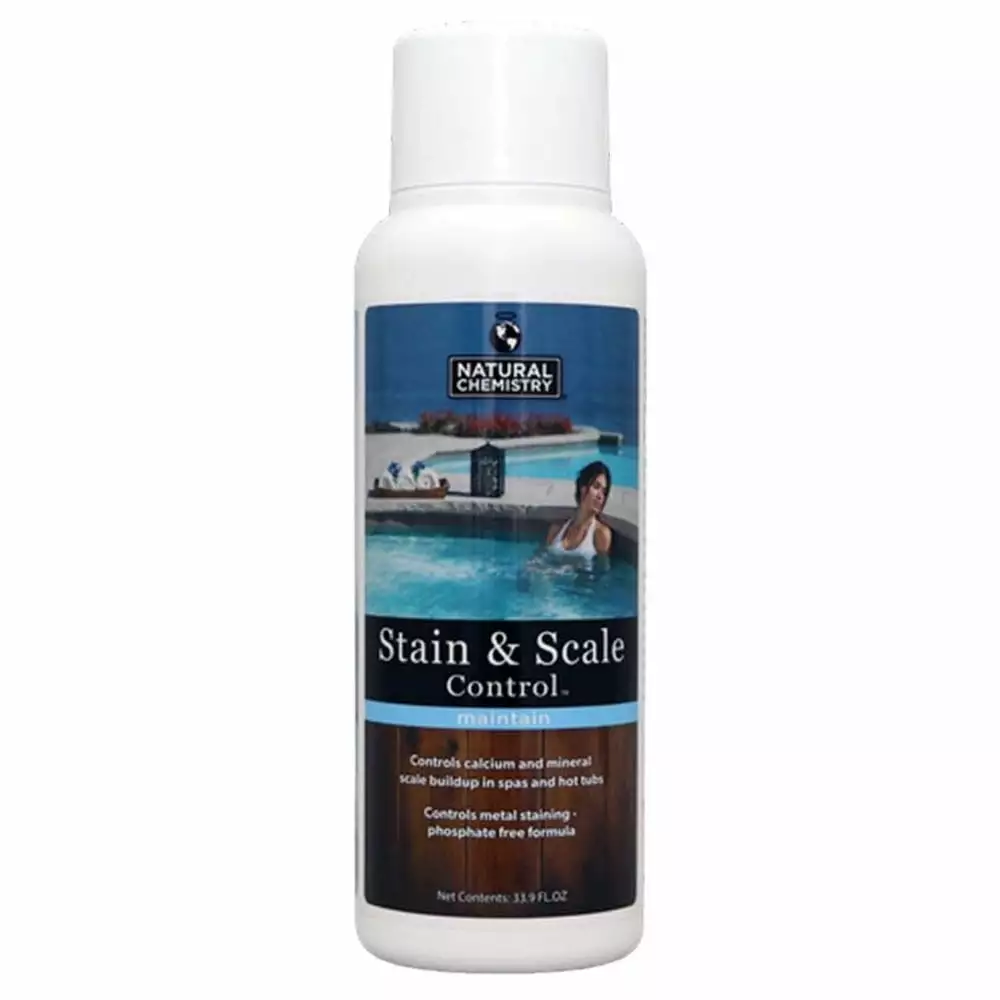 Natural Chemistry Spa Stain and Scale Control Formula Solution 33.9 Ounces
