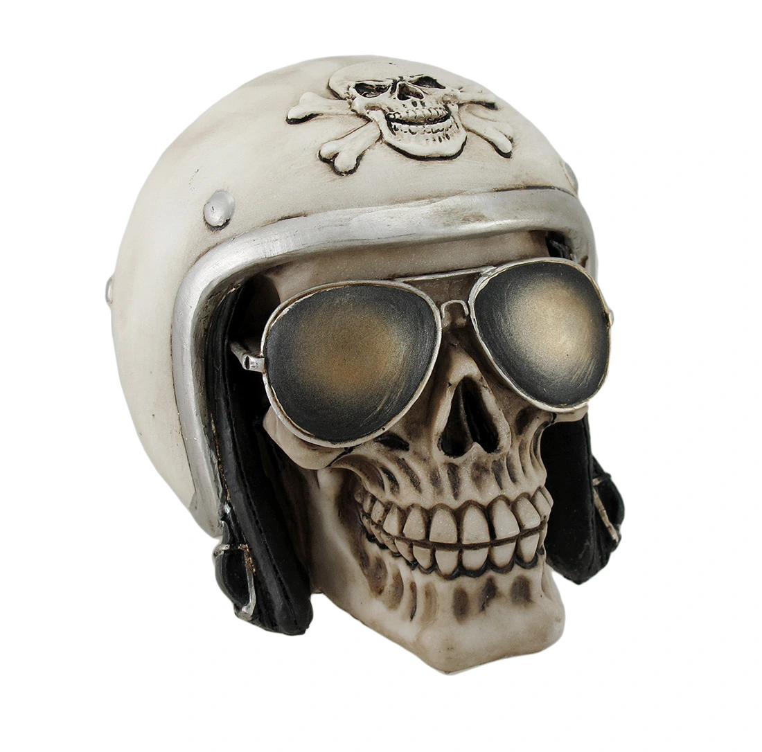 Die To Ride Motorcycle Helmet Death Skull Statue - MGW-9704 Zeckos