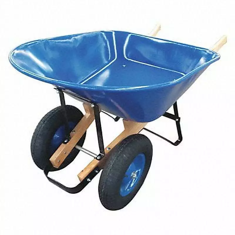 Westward Wheelbarrow.Steel.8 cu. ft..2 Pneumatic 20KP46