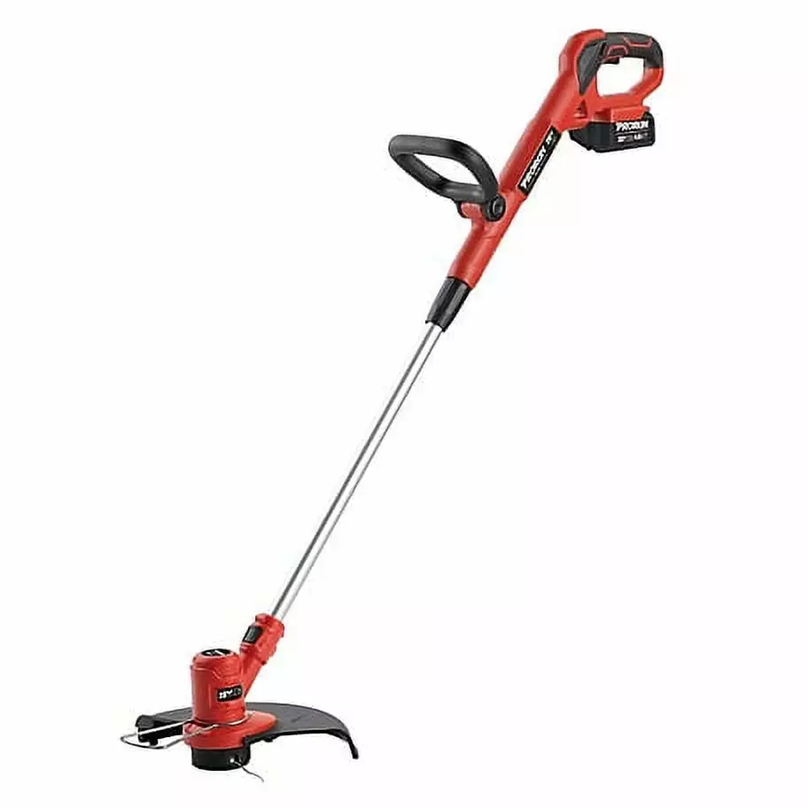 PRORUN 20V 12-. Brushless Cordless Straight Shaft String Trimmer 4.0 Ah Battery and Charger