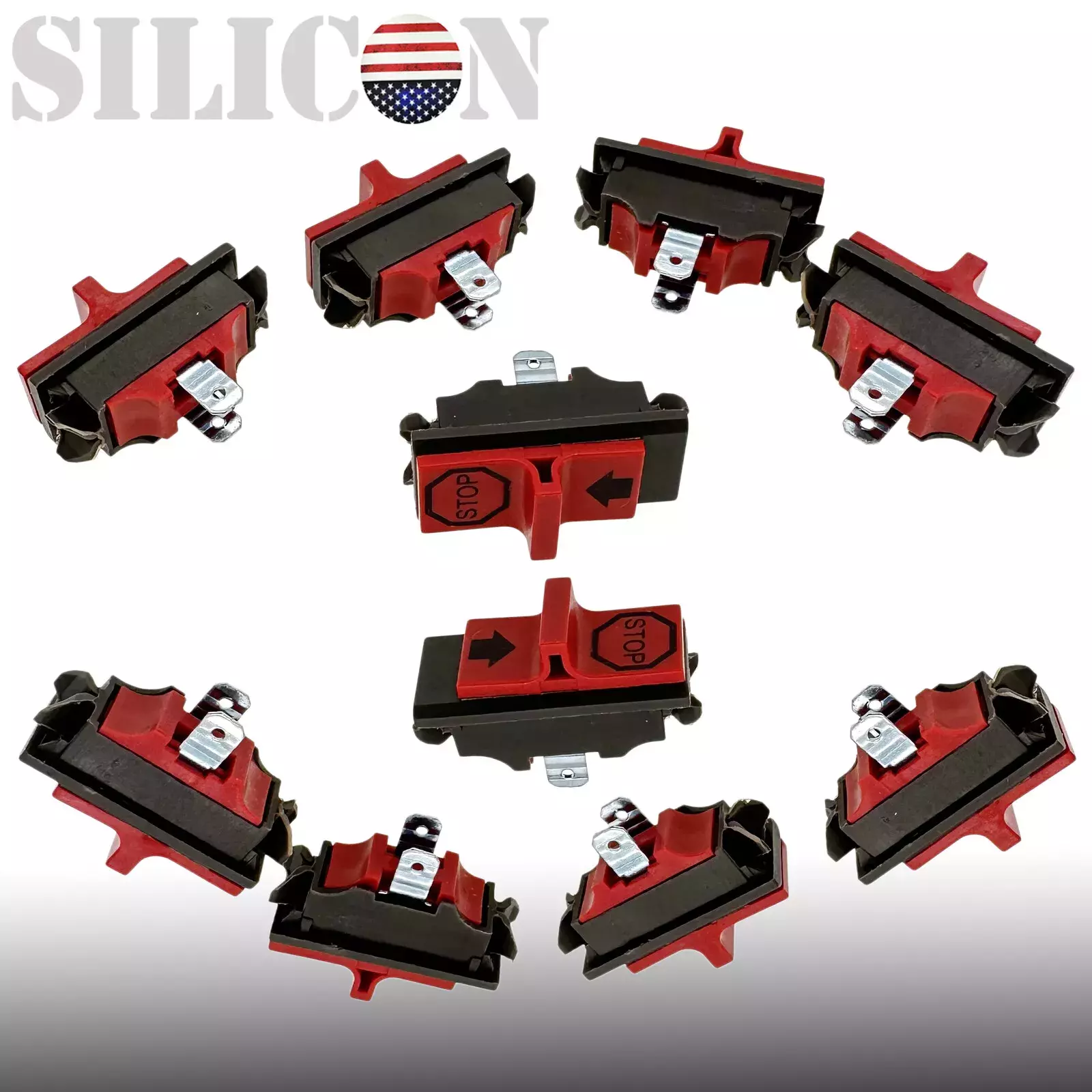 10 x On-off Stop Switch Jonsered 2063 2065 2165 2071 2171 Chainsaw 503718201 Generic