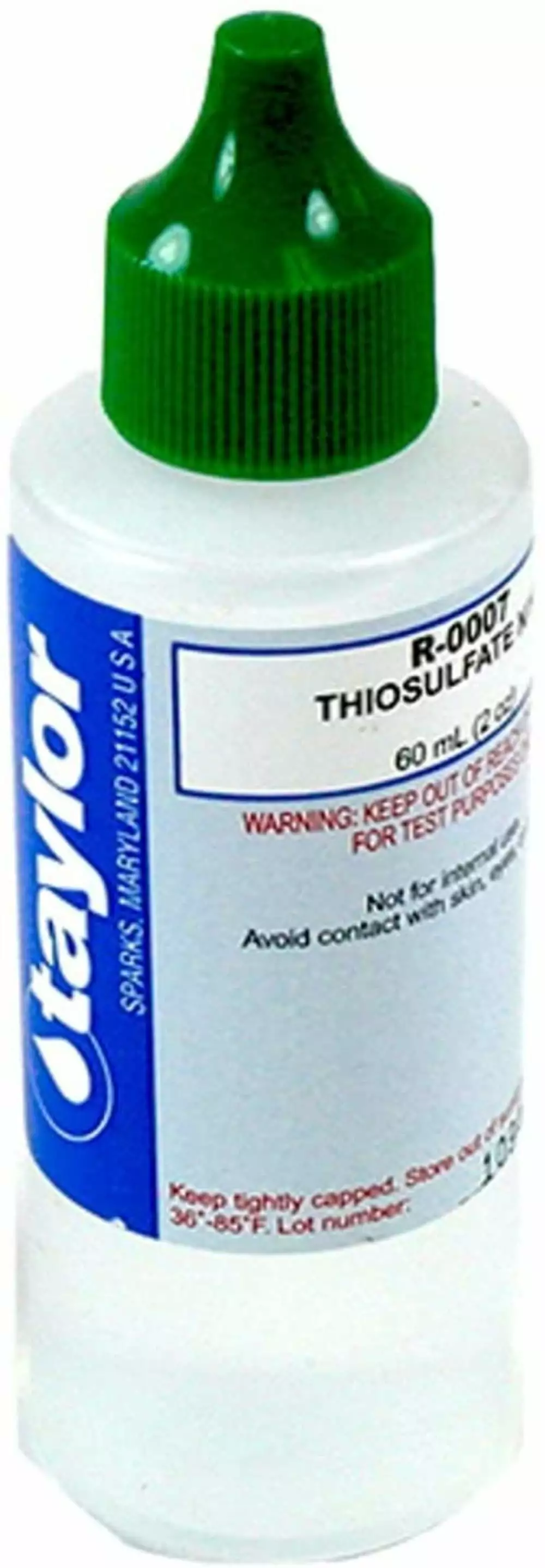 Taylor Technologies R-0007-C Thiosulfate No.7 N10 2 OZ Replacement Reagent Taylor Test Kits BcTlyInc